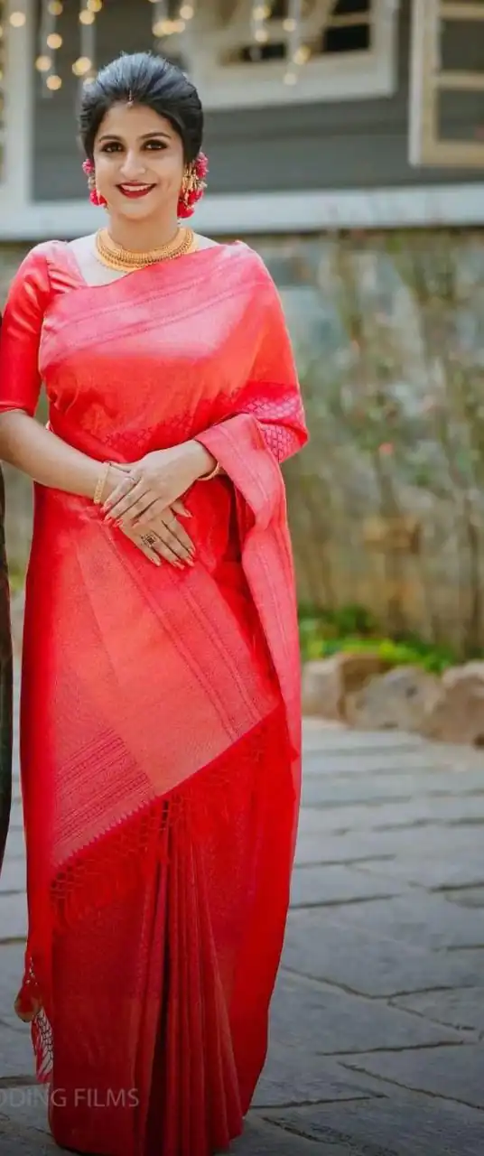 KP 4063 Red Soft Lichi Silk Saree with Lace Work & Lace Border. Affordable Price ₹1349. Delivery 4-6 Working Days. Shop now. | Designer Sarees, Sarees, Bollywood Sarees, Creative Sarees, Embroidered Sarees, Ethnic Saree, Modern Digital sarees, Party Wear Sarees