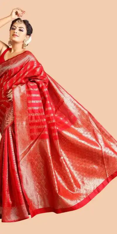 KPR 031 Red Color Soft Lichi Silk Saree with Lace Border & Lace Work. Best Price ₹1349. Delivery 4-6 Working Days. Shop now. | Designer Sarees, Sarees, Bollywood Sarees, Creative Sarees, Embroidered Sarees, Ethnic Saree, Modern Digital sarees, Party Wear Sarees