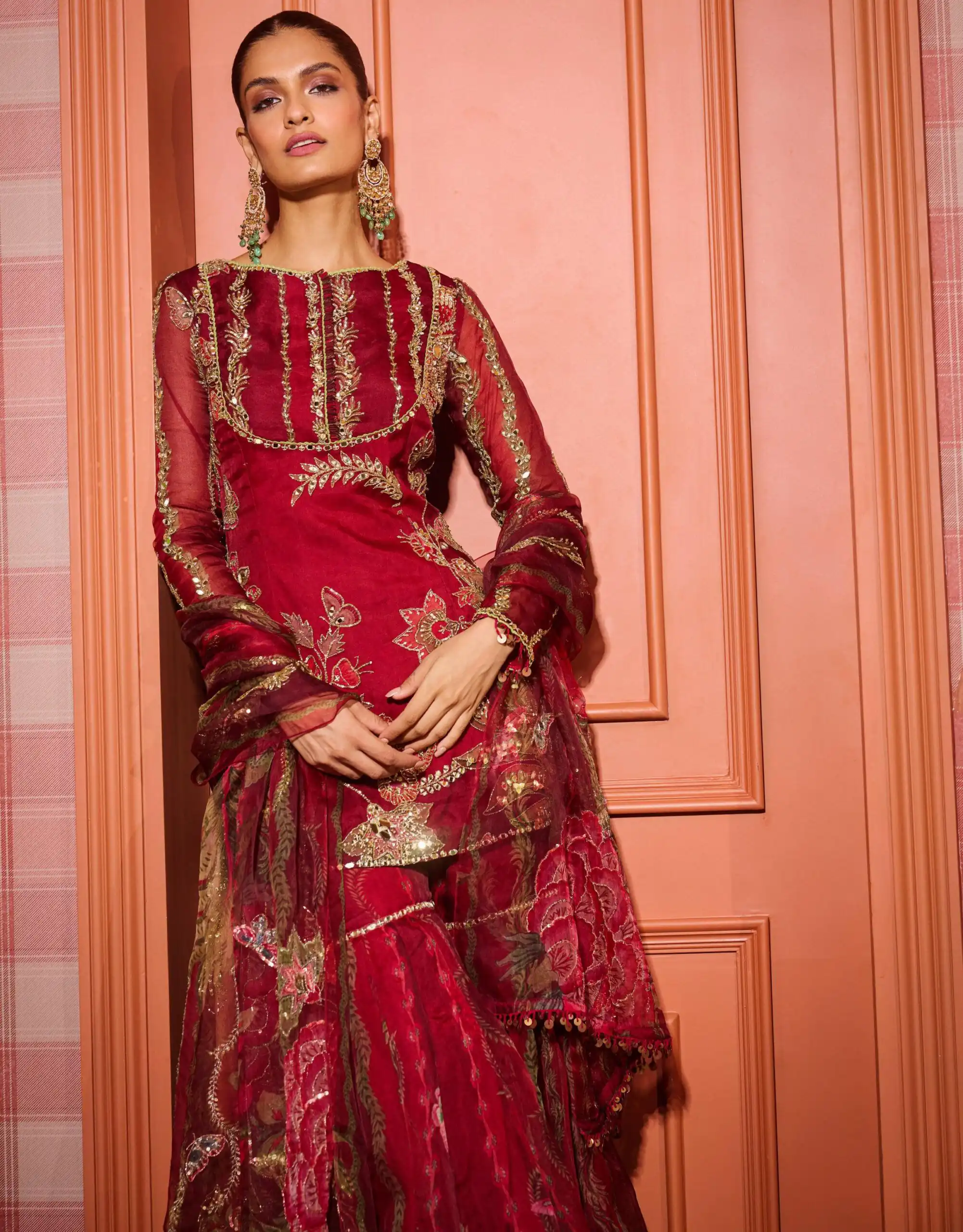 LG 2066 Red Soft Organza Salwar Suit with Embroidery Work & Mirror Work. Best Price ₹2499. Delivery 4-6 Working Days. Shop now. | Jump Suits, Salwar suit, Casual Suits, Creative suits, Designer Suits, Palazzo Suits, Party Wear Suits, Patiala Suits, Straight Suits