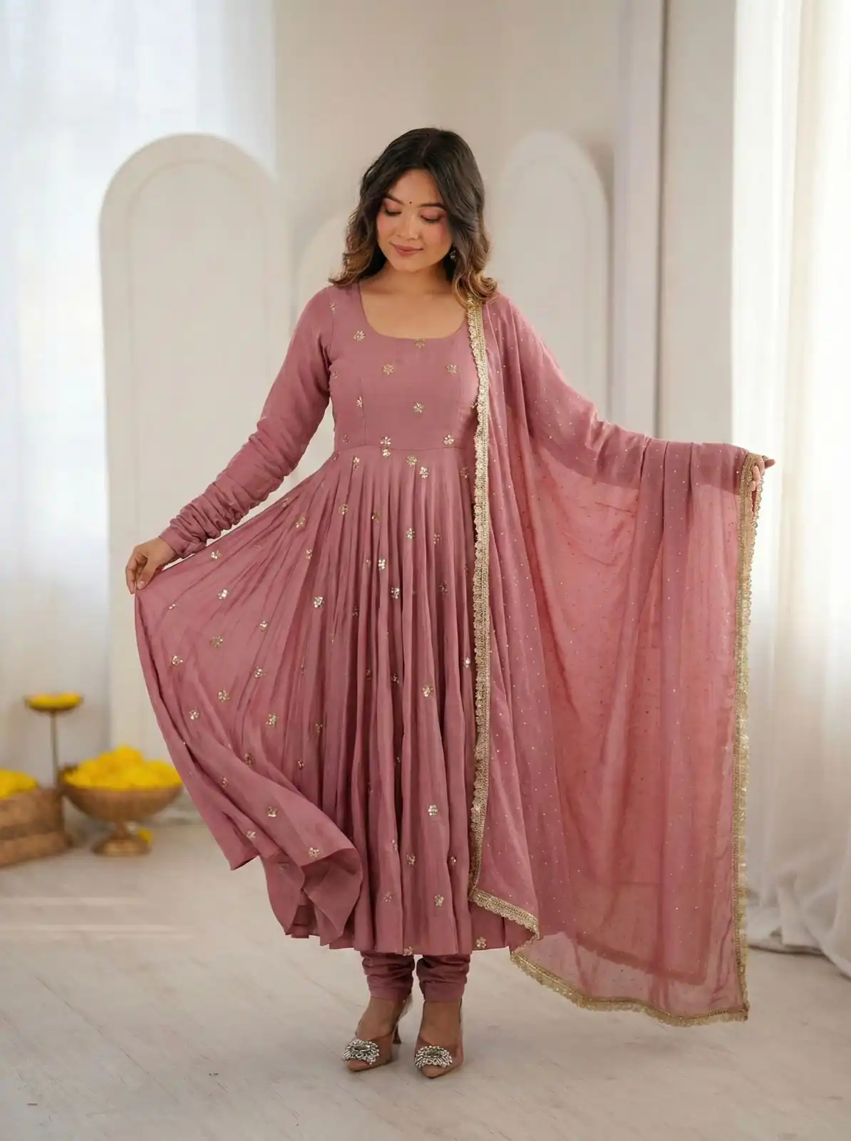 SRK 5330 Peach Color Roman Silk Salwar Suit with Embroidery Work. Available at ₹2099 only. Delivery 4-6 Working Days. Shop now. | Jump Suits, Salwar suit, Casual Suits, Creative suits, Designer Suits, Palazzo Suits, Party Wear Suits, Patiala Suits, Straight Suits