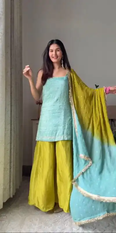 RTC 5914 Sky Blue Chinon Silk Salwar Suit Perfect for Wedding, Party, Family Gatherings, Ethnic Day, Durga Puja – . Exclusive Offer ₹1849. Delivery | Jump Suits, Salwar suit, Casual Suits, Creative suits, Designer Suits, Palazzo Suits, Party Wear Suits, Patiala Suits, Straight Suits