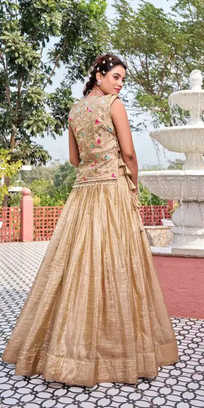 Ram 166 Chiku Gold Crush Lehenga Choli Perfect for Wedding, Party, Ethnic Day, Karwa Chauth, Sangeet – . Special Price ₹2549. Delivery 4-6 Working Days. | Lehenga, Bollywood Lehenga, Creative Lehenga, Designer Lehenga, Embroidered Lehenga, Party Wear Lehenga