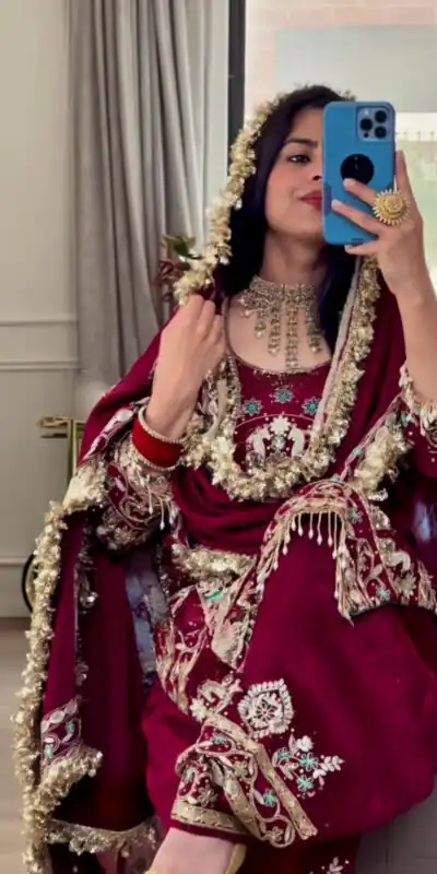 NF 1247 Maroon in Color Natural Crepe Embroidery Work Salwar Suit . Affordable Price ₹2599. Delivery 4-6 Working Days. Shop now. | Jump Suits, Salwar suit, Casual Suits, Creative suits, Designer Suits, Palazzo Suits, Party Wear Suits, Patiala Suits, Straight Suits