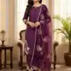 AD 202 Wine in Color Natural Crepe Embroidery Work Salwar Suit . Affordable Price ₹1849. Delivery 4-6 Working Days. Shop now. | Jump Suits, Salwar suit, Casual Suits, Creative suits, Designer Suits, Palazzo Suits, Party Wear Suits, Patiala Suits, Straight Suits