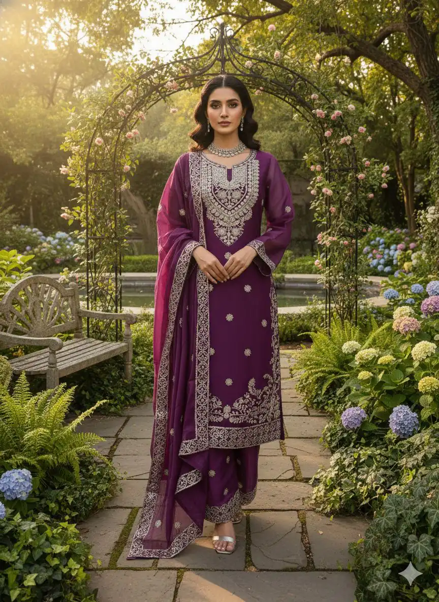 RTC 5981 Wine in Color Zimmy Silk Thread Embroidery Salwar Suit . Exclusive Offer ₹2049. Delivery 4-6 Working Days. Shop now. | Jump Suits, Salwar suit, Casual Suits, Creative suits, Designer Suits, Palazzo Suits, Party Wear Suits, Patiala Suits, Straight Suits