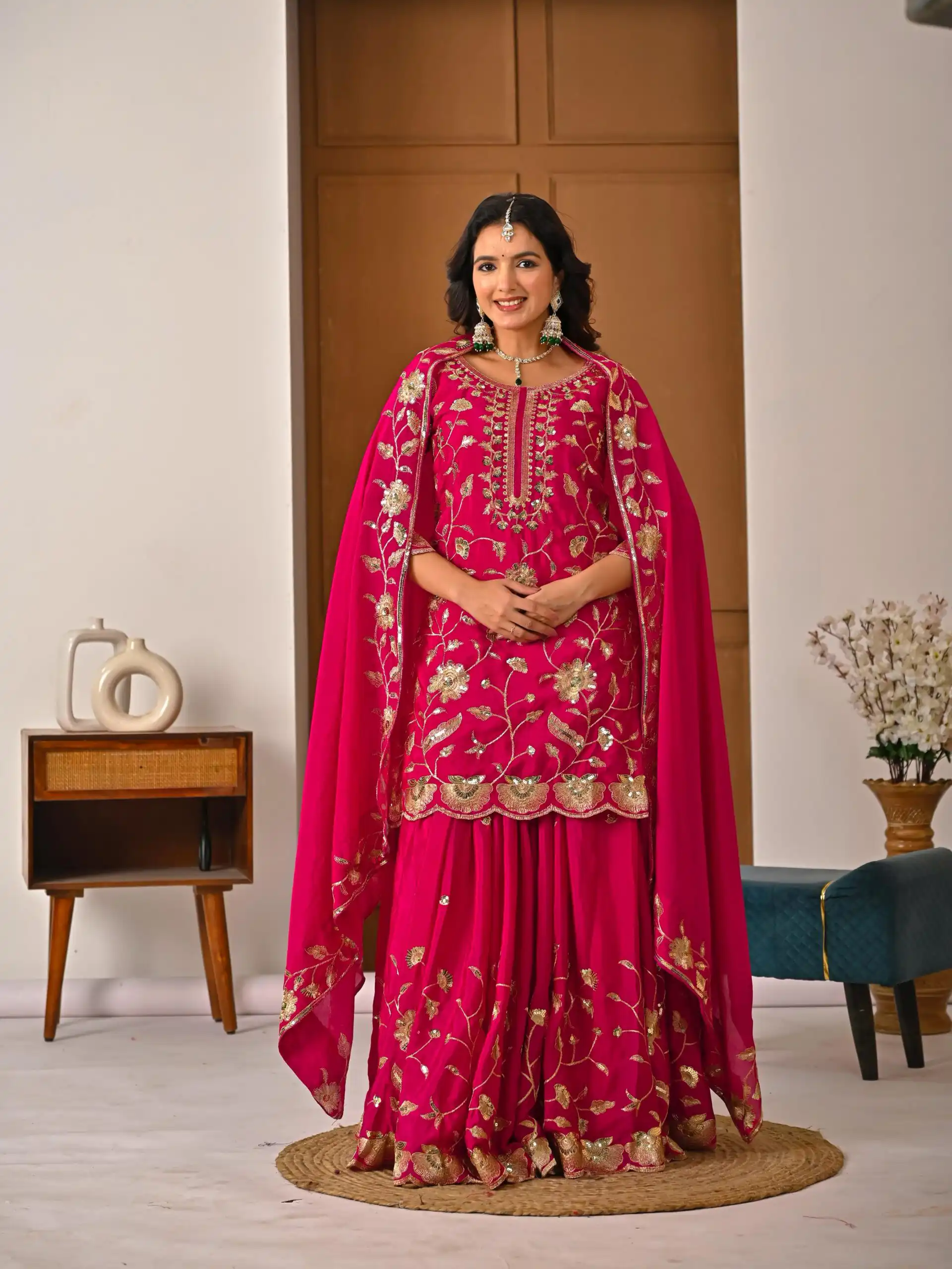MD 3057 Pink Chinon Silk Salwar Suit with Embroidery Work & Lace Work. Affordable Price ₹2149. Delivery 4-6 Working Days. Shop now. | Jump Suits, Salwar suit, Casual Suits, Creative suits, Designer Suits, Palazzo Suits, Party Wear Suits, Patiala Suits, Straight Suits