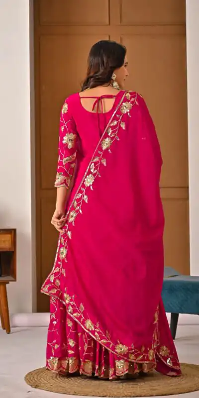 MD 3057 Pink Chinon Silk Salwar Suit with Embroidery Work & Lace Work. Affordable Price ₹2149. Delivery 4-6 Working Days. Shop now. | Jump Suits, Salwar suit, Casual Suits, Creative suits, Designer Suits, Palazzo Suits, Party Wear Suits, Patiala Suits, Straight Suits