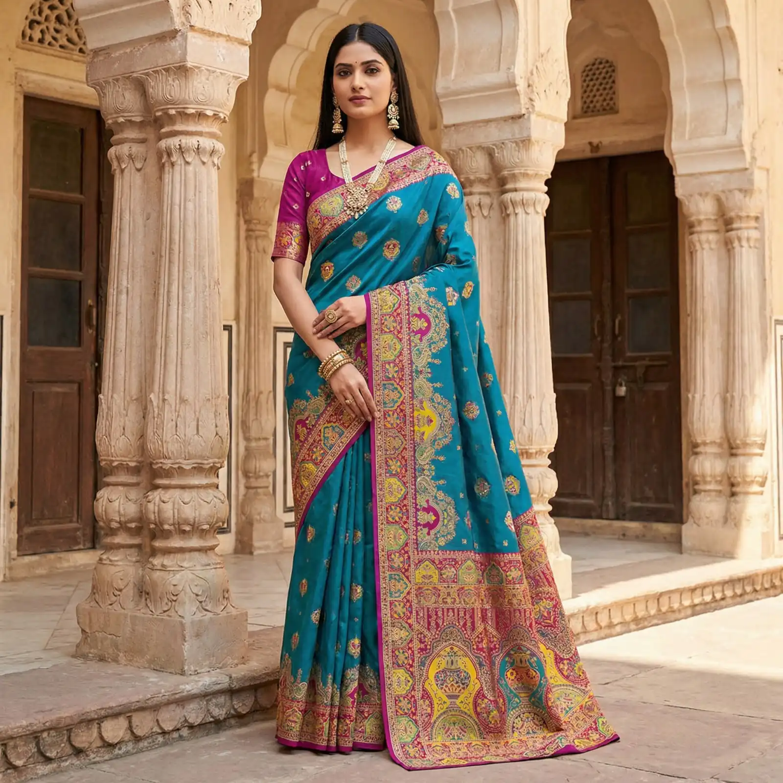 MB 56 Teal Paithani Silk Saree with Lace Border & Lace Work. Affordable Price ₹2399. Delivery 4-6 Working Days. Shop now. | Designer Sarees, Sarees, Bollywood Sarees, Creative Sarees, Embroidered Sarees, Ethnic Saree, Modern Digital sarees, Party Wear Sarees