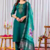 DIVA 111 Teal Viscose Silk Salwar Suit with Thread Embroidery Work. Best Price ₹2049. Delivery 4-6 Working Days. Shop now. | Jump Suits, Salwar suit, Casual Suits, Creative suits, Designer Suits, Palazzo Suits, Party Wear Suits, Patiala Suits, Straight Suits