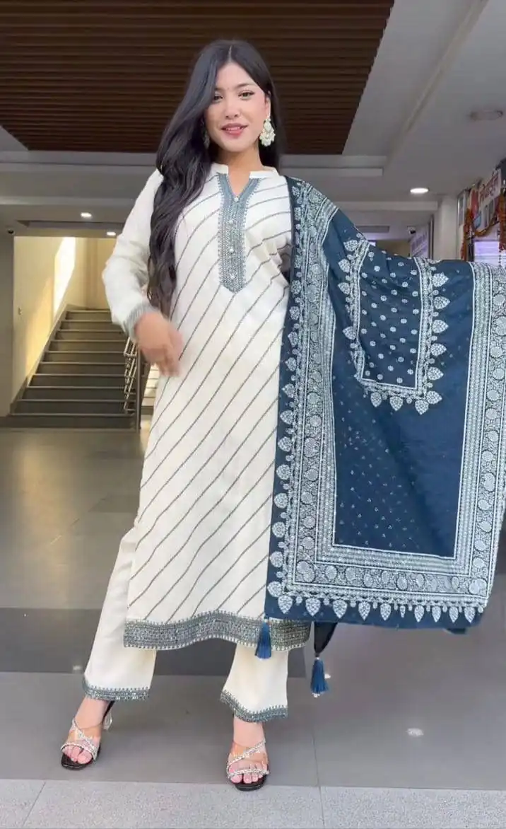 DC 113 White in Maslin Digital Print Salwar Suit . Wedding, Party, Festive, Events, Introductory Price ₹1599. Delivery 4-6 Working Days. Shop now. | Jump Suits, Salwar suit, Casual Suits, Creative suits, Designer Suits, Palazzo Suits, Party Wear Suits, Patiala Suits, Straight Suits