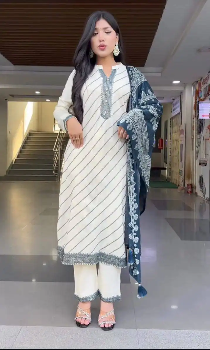 DC 113 White in Maslin Digital Print Salwar Suit . Wedding, Party, Festive, Events, Introductory Price ₹1599. Delivery 4-6 Working Days. Shop now. | Jump Suits, Salwar suit, Casual Suits, Creative suits, Designer Suits, Palazzo Suits, Party Wear Suits, Patiala Suits, Straight Suits