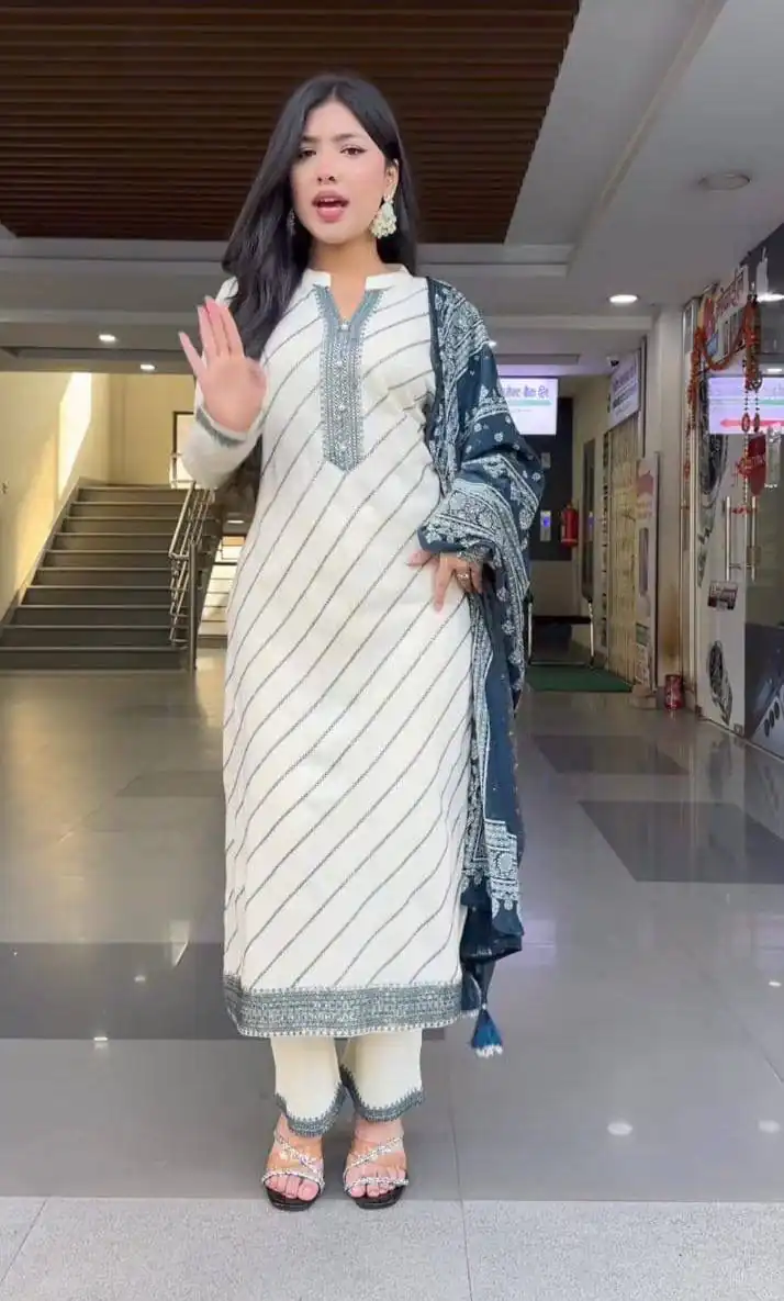 DC 113 White in Maslin Digital Print Salwar Suit . Wedding, Party, Festive, Events, Introductory Price ₹1599. Delivery 4-6 Working Days. Shop now. | Jump Suits, Salwar suit, Casual Suits, Creative suits, Designer Suits, Palazzo Suits, Party Wear Suits, Patiala Suits, Straight Suits