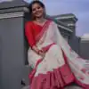 KPR 195 White Soft Lilan Slab Weaving Work Saree with Designer Work. Available at ₹1449 only. Delivery 4-6 Working Days. Shop now. | Designer Sarees, Sarees, Bollywood Sarees, Creative Sarees, Embroidered Sarees, Ethnic Saree, Modern Digital sarees, Party Wear Sarees