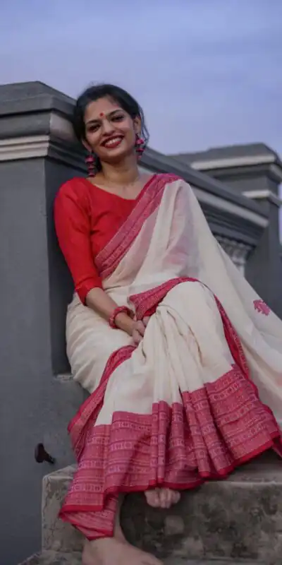 KPR 195 White Soft Lilan Slab Weaving Work Saree with Designer Work. Available at âš1449 only. Delivery 4-6 Working Days. Shop now. | Designer Sarees, Sarees, Bollywood Sarees, Creative Sarees, Embroidered Sarees, Ethnic Saree, Modern Digital sarees, Party Wear Sarees