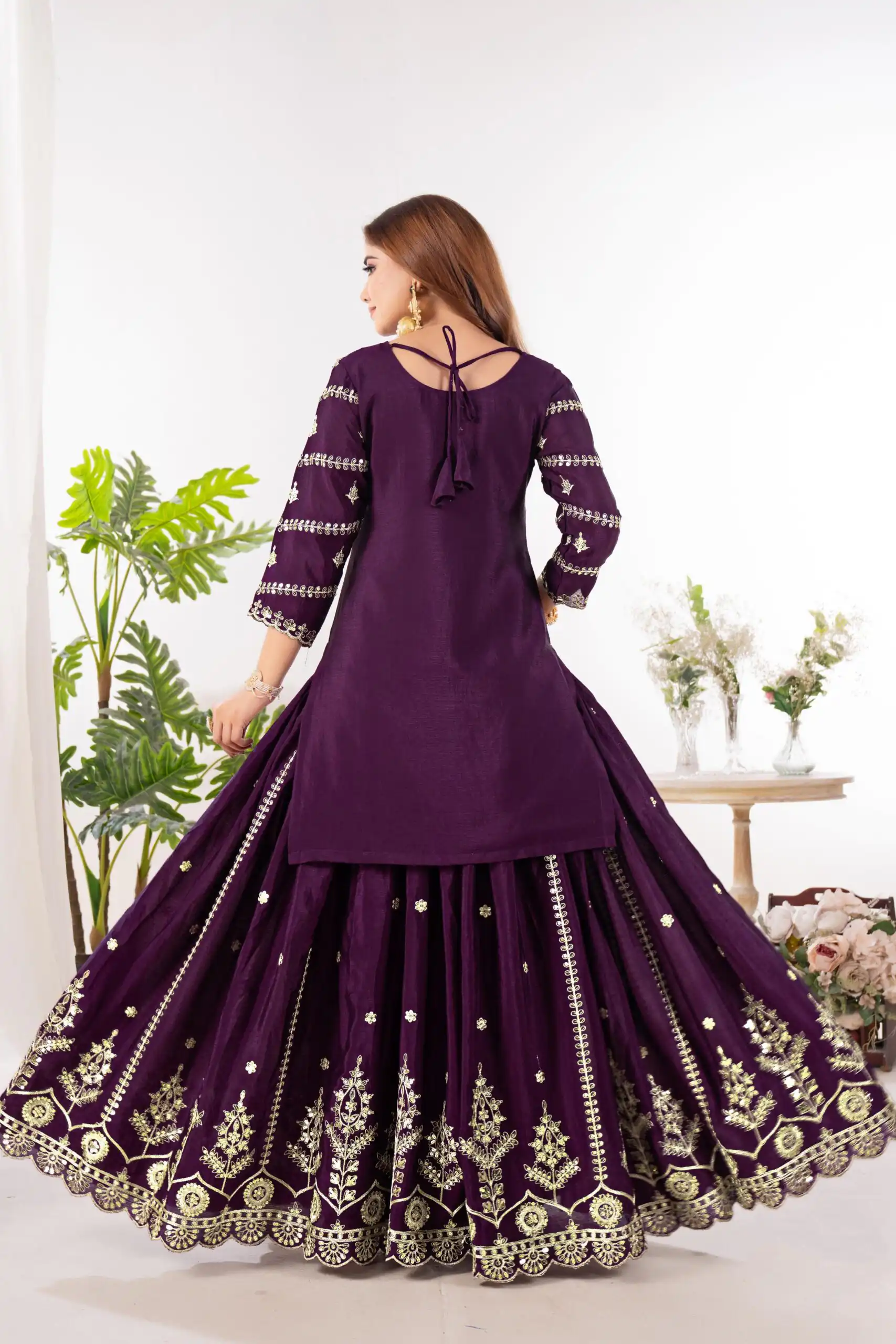 ND 5033 Wine Chinon Silk Salwar Suit with Embroidery Work & Lace Work. Affordable Price ₹2149. Delivery 4-6 Working Days. Shop now. | Jump Suits, Salwar suit, Casual Suits, Creative suits, Designer Suits, Palazzo Suits, Party Wear Suits, Patiala Suits, Straight Suits
