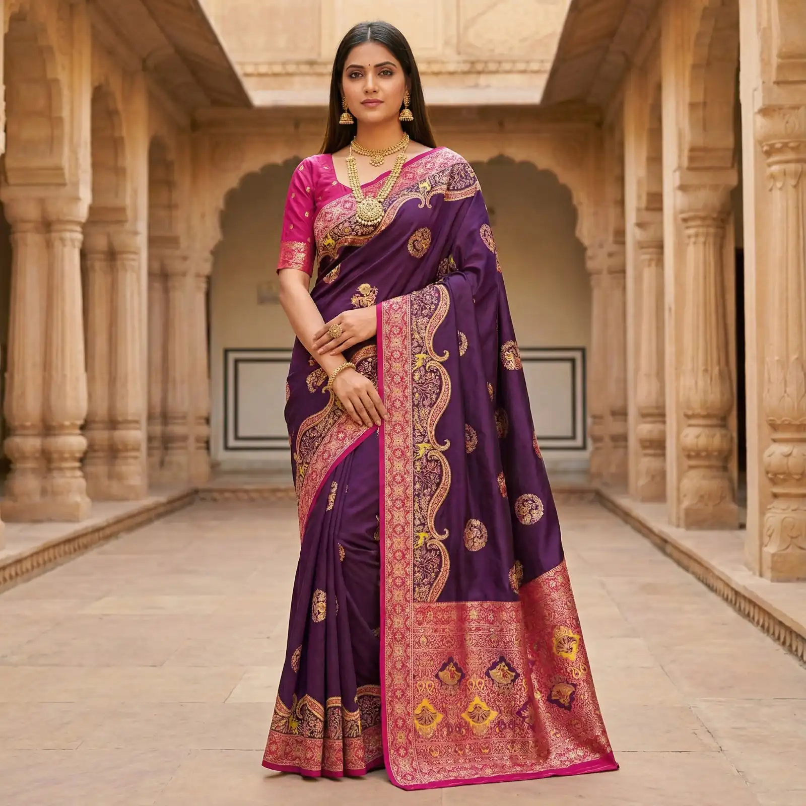 MB 50 Wine Pashmina Silk Saree with Lace Work & Lace Border. Online Festive Deal ₹2399. Delivery 4-6 Working Days. Shop now. | Sarees, Bollywood Sarees, Creative Sarees, Designer Sarees, Embroidered Sarees, Ethnic Saree, Modern Digital sarees, Party Wear Sarees