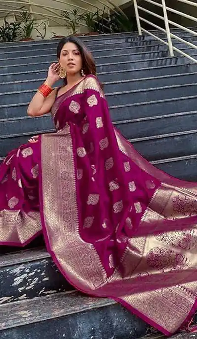 KP 6001 Wine in Soft Lichi Silk Lace Border & Lace Work Saree . Exclusive Offer ₹1399. Delivery 4-6 Working Days. Shop now. | Designer Sarees, Sarees, Bollywood Sarees, Creative Sarees, Embroidered Sarees, Ethnic Saree, Modern Digital sarees, Party Wear Sarees