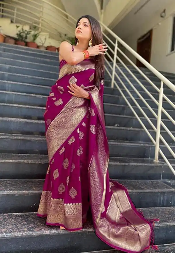 KP 6001 Wine in Soft Lichi Silk Lace Border & Lace Work Saree . Exclusive Offer ₹1399. Delivery 4-6 Working Days. Shop now. | Designer Sarees, Sarees, Bollywood Sarees, Creative Sarees, Embroidered Sarees, Ethnic Saree, Modern Digital sarees, Party Wear Sarees