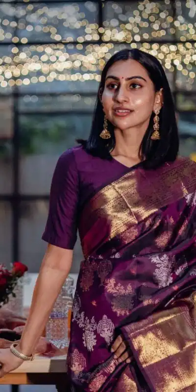 KPR 245 Wine Color Soft Lichi Silk Saree with Lace Border & Lace Work. Best Price ₹1449. Delivery 4-6 Working Days. Shop now. | Designer Sarees, Sarees, Bollywood Sarees, Creative Sarees, Embroidered Sarees, Ethnic Saree, Modern Digital sarees, Party Wear Sarees