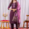 DIVA 111 Wine Viscose Silk Salwar Suit with Thread Embroidery Work. Best Price ₹2049. Delivery 4-6 Working Days. Shop now. | Jump Suits, Salwar suit, Casual Suits, Creative suits, Designer Suits, Palazzo Suits, Party Wear Suits, Patiala Suits, Straight Suits
