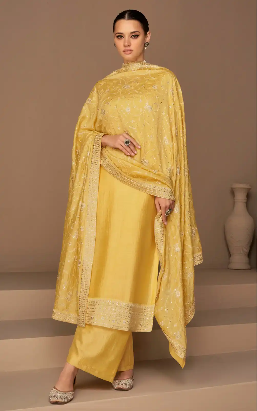 FC 9522 Yellow Vichitra Salwar Suitwith Embroidery Work & Stone Work. Exclusive Offer ₹2499. Delivery 4-6 Working Days. Shop now. | Jump Suits, Tops & Bottoms, Track Suits, Salwar suit, Casual Suits, Creative suits, Designer Suits, Palazzo Suits, Party Wear Suits, Patiala Suits, Straight Suits, Trendy Wear
