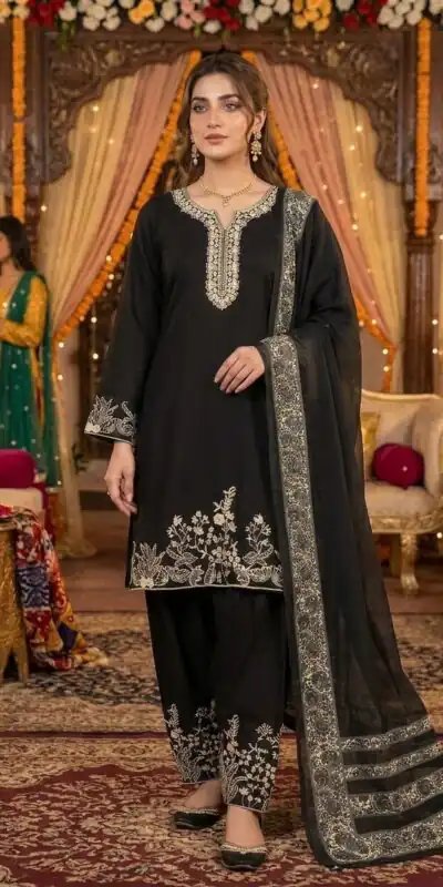 LG 2107 Black Rayon Salwar Suit with Embroidery Work & Mirror Work. Grab it for ₹1999. Delivery 4-6 Working Days. Shop now. | Jump Suits, Salwar suit, Casual Suits, Creative suits, Designer Suits, Palazzo Suits, Party Wear Suits, Patiala Suits, Straight Suits