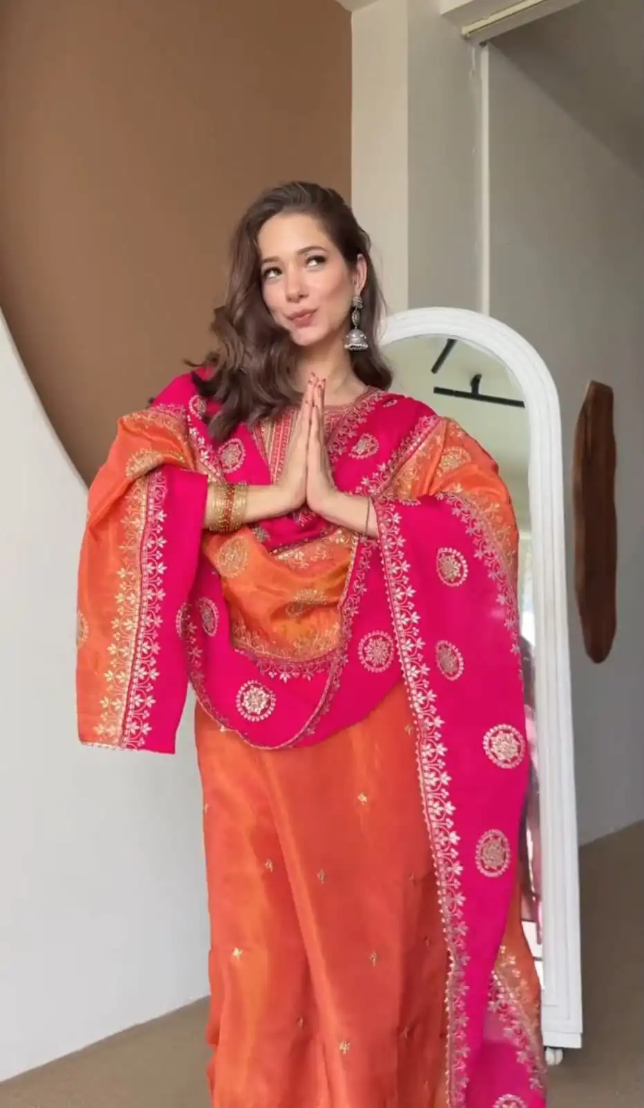 DC 119 Orange Chinon Salwar Suit with Embroidery Work & Digital Print. Festive Deal ₹1899. Delivery 4-6 Working Days. Shop now. | Jump Suits, Salwar suit, Casual Suits, Creative suits, Designer Suits, Palazzo Suits, Party Wear Suits, Patiala Suits, Straight Suits