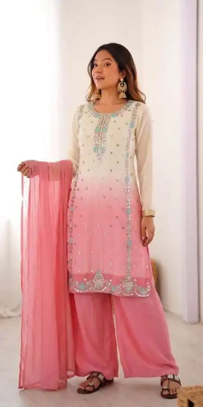 SR 1712 Pink Color Faux Georgette Salwar Suit with Designer Work. Affordable Price ₹1999. Delivery 4-6 Working Days. Shop now. | Jump Suits, Salwar suit, Casual Suits, Creative suits, Designer Suits, Palazzo Suits, Party Wear Suits, Patiala Suits, Straight Suits