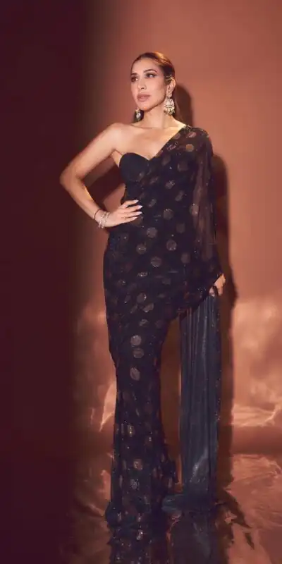 DF 3487 Black Faux Georgette Round Box Embroidery Work Saree . Perfect for Wedding, Party, Onam, Family ,Festive Deal ₹2049. Delivery 4-6 Working Days | Designer Sarees, Modern Digital sarees, Sarees, Bollywood Sarees, Creative Sarees, Embroidered Sarees, Ethnic Saree, Party Wear Sarees