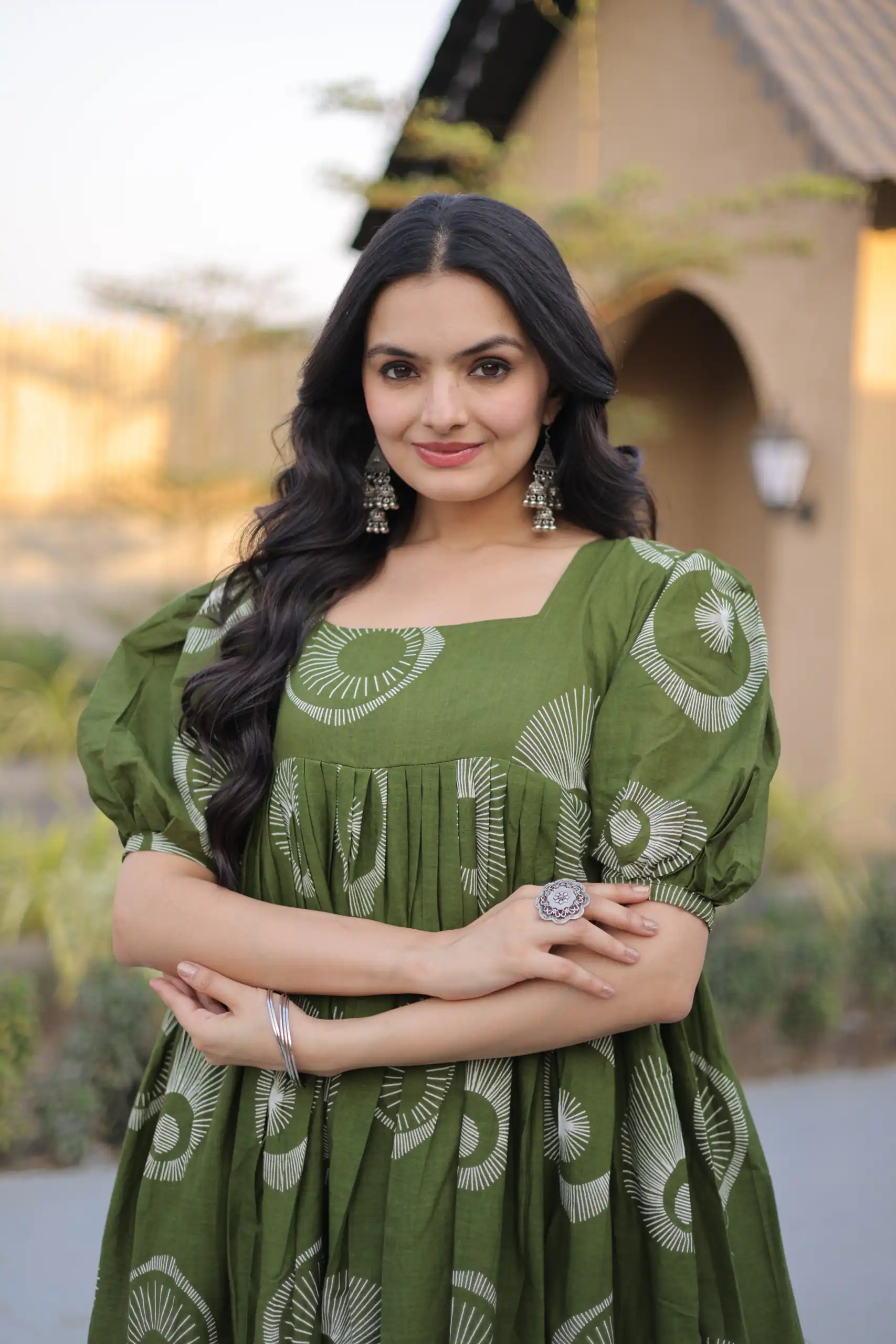 KA 1249 Green Color Cotton Kurti with Printed Designer Work. Exclusive Offer ₹1519. Delivery 4-6 Working Days. Online Shop now. | Kurti, Bollywood Kurti, Creative Kurtis, Designer Kurti, Party Wear Kurti, Selfie Kurti