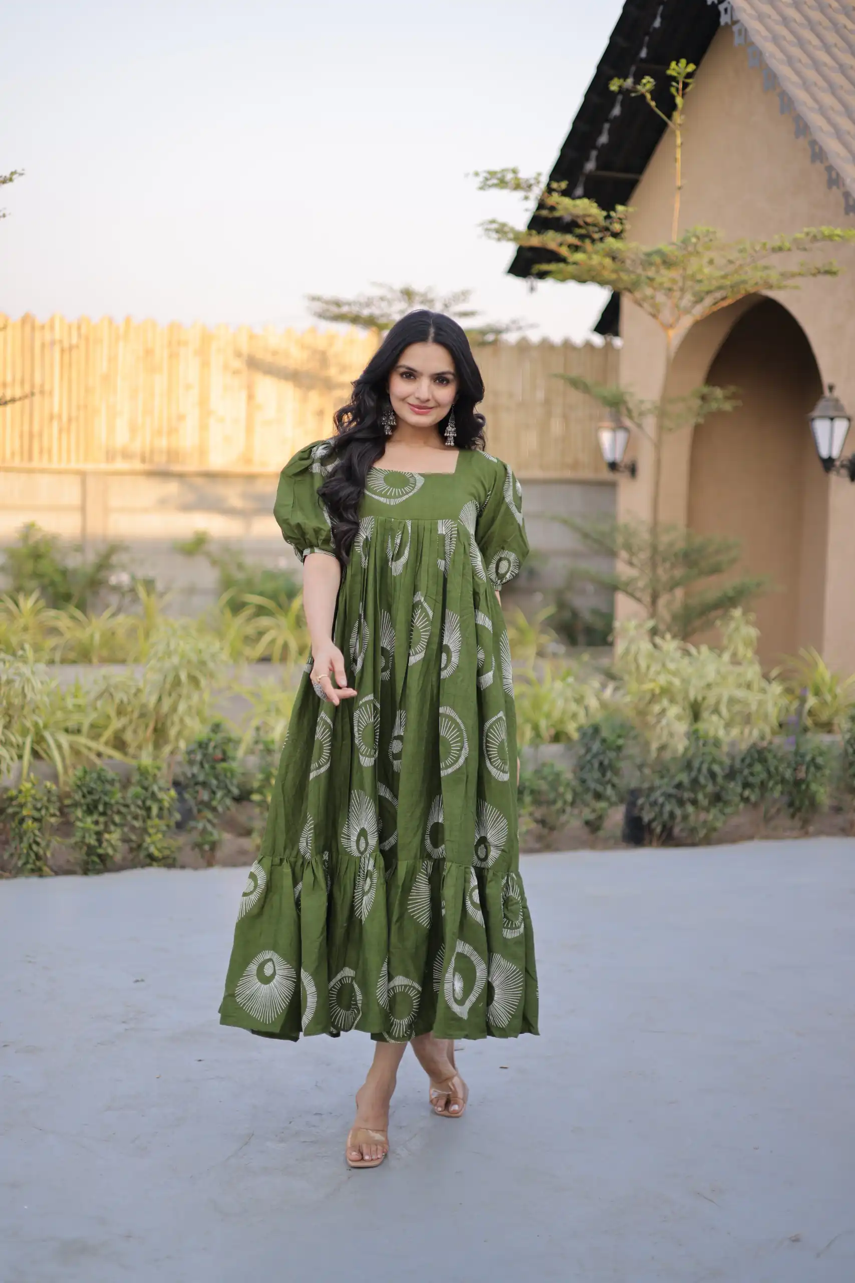 KA 1249 Green Color Cotton Kurti with Printed Designer Work. Exclusive Offer ₹1519. Delivery 4-6 Working Days. Online Shop now. | Kurti, Bollywood Kurti, Creative Kurtis, Designer Kurti, Party Wear Kurti, Selfie Kurti