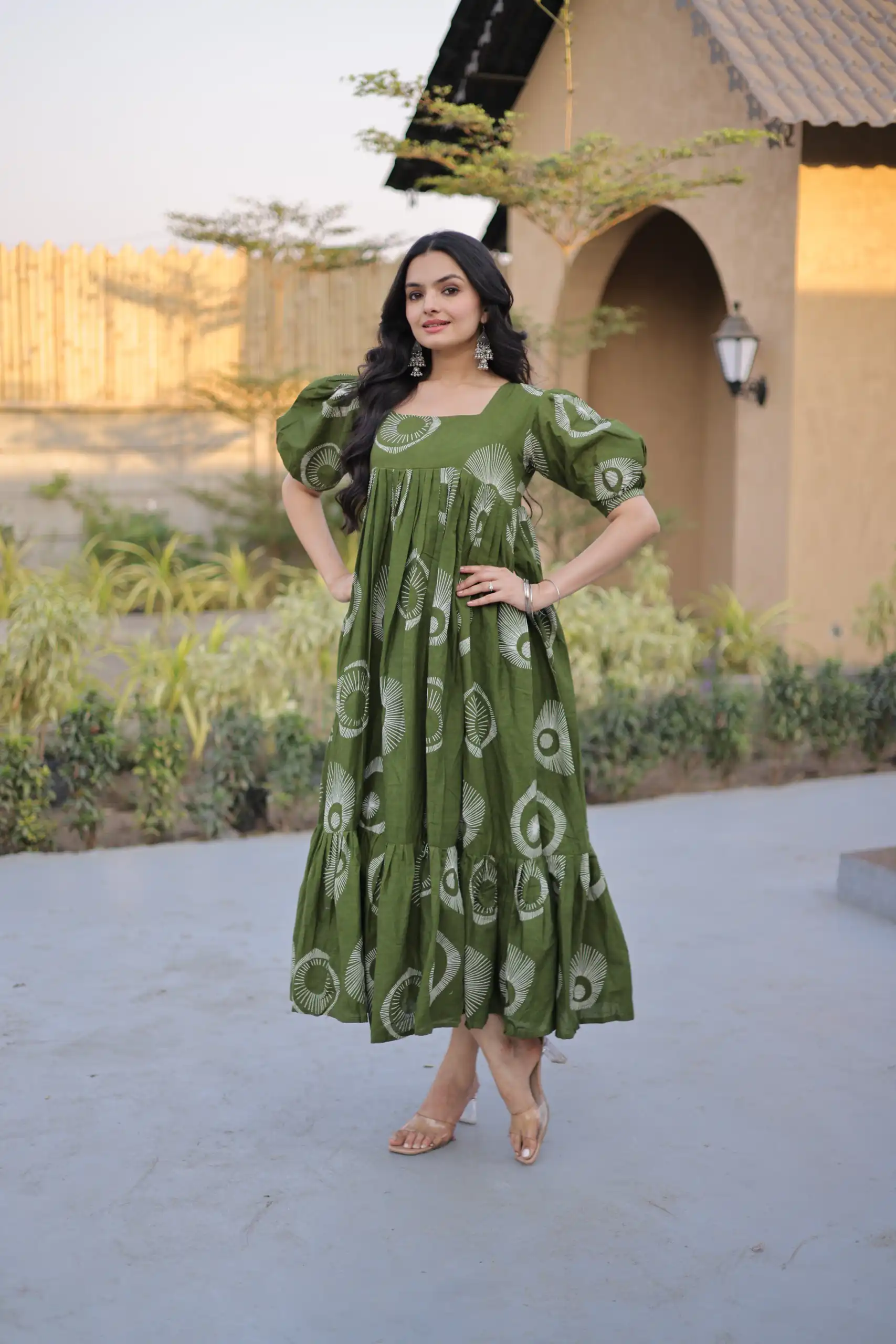 KA 1249 Green Color Cotton Kurti with Printed Designer Work. Exclusive Offer ₹1519. Delivery 4-6 Working Days. Online Shop now. | Kurti, Bollywood Kurti, Creative Kurtis, Designer Kurti, Party Wear Kurti, Selfie Kurti