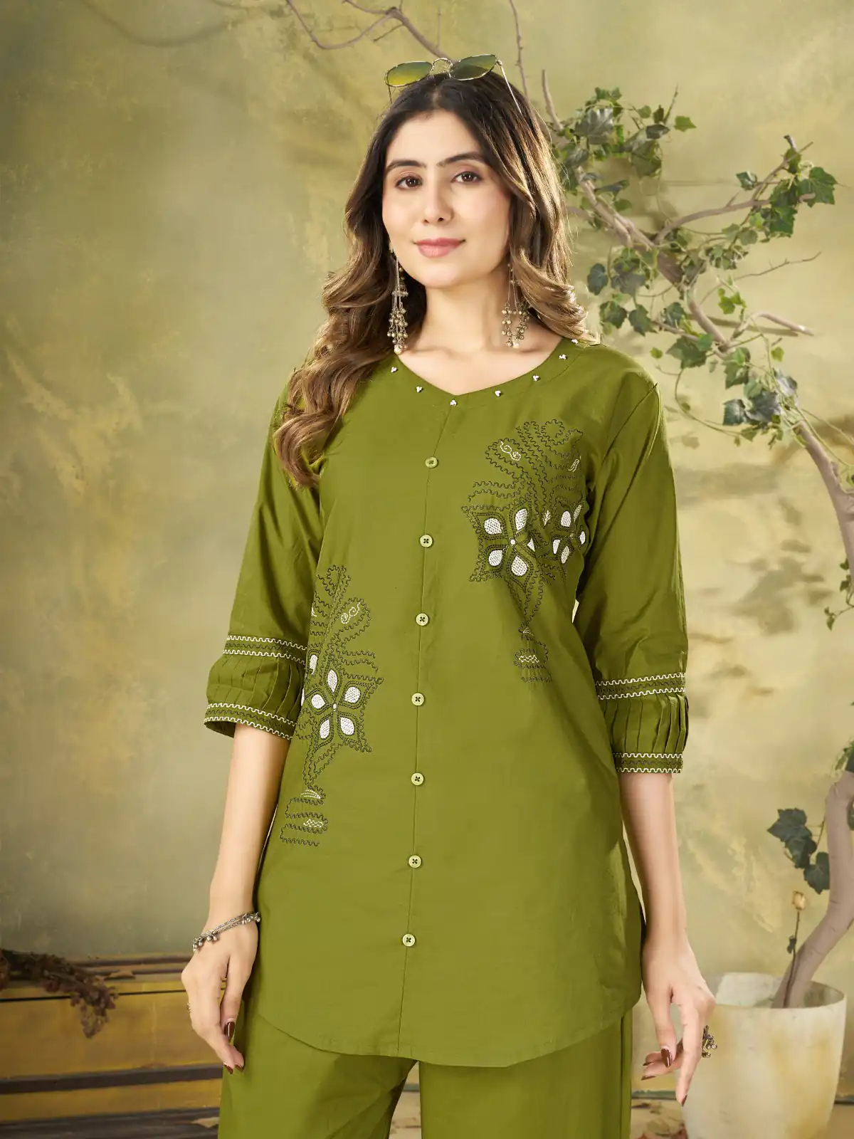 DIVA 162 Green Color Cotton Kurti with Printed Designer Work. Exclusive Offer ₹1749. Delivery 4-6 Working Days. Online Shop now. | Kurti, Bollywood Kurti, Creative Kurtis, Designer Kurti, Party Wear Kurti, Selfie Kurti