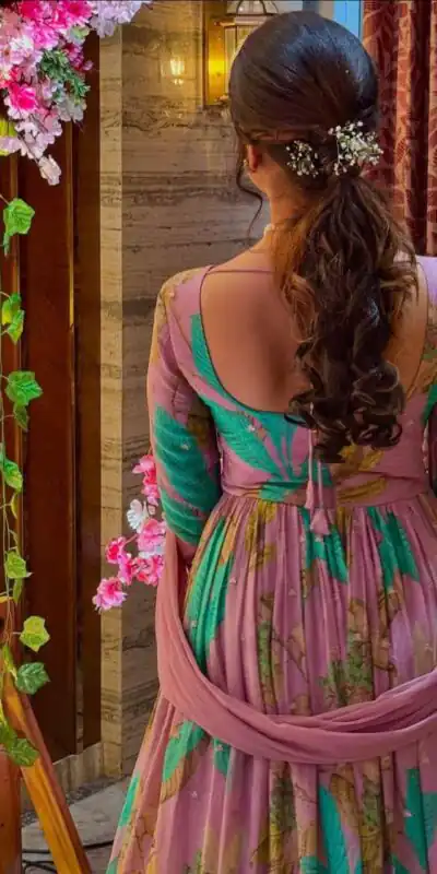 Perfect for Wedding, Party, Durga Puja, Diwali, Anniversary – ZB 5054 Pink Pink Fox Georgette Gown. Now at just ₹2149. Delivery 4-6 Working Days. Shop now. | Gowns, Bollywood Gowns, Creative Gowns, Designer Gowns, Embroidered Gowns, Party Wear Gowns