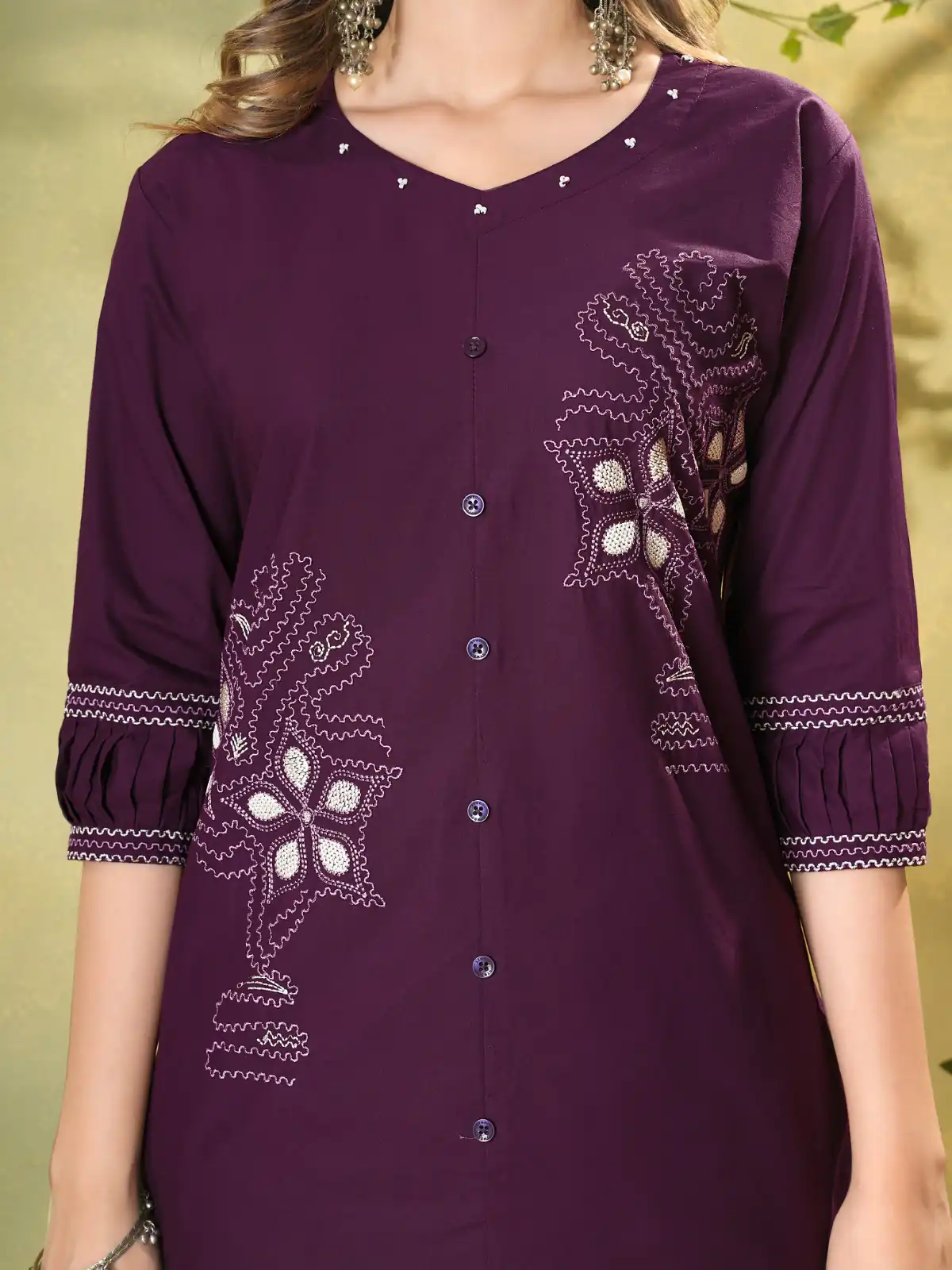 DIVA 162 Wine Color Cotton Kurti with Printed Designer Work. Exclusive Offer ₹1749. Delivery 4-6 Working Days. Online Shop now. | Kurti, Bollywood Kurti, Creative Kurtis, Designer Kurti, Party Wear Kurti, Selfie Kurti