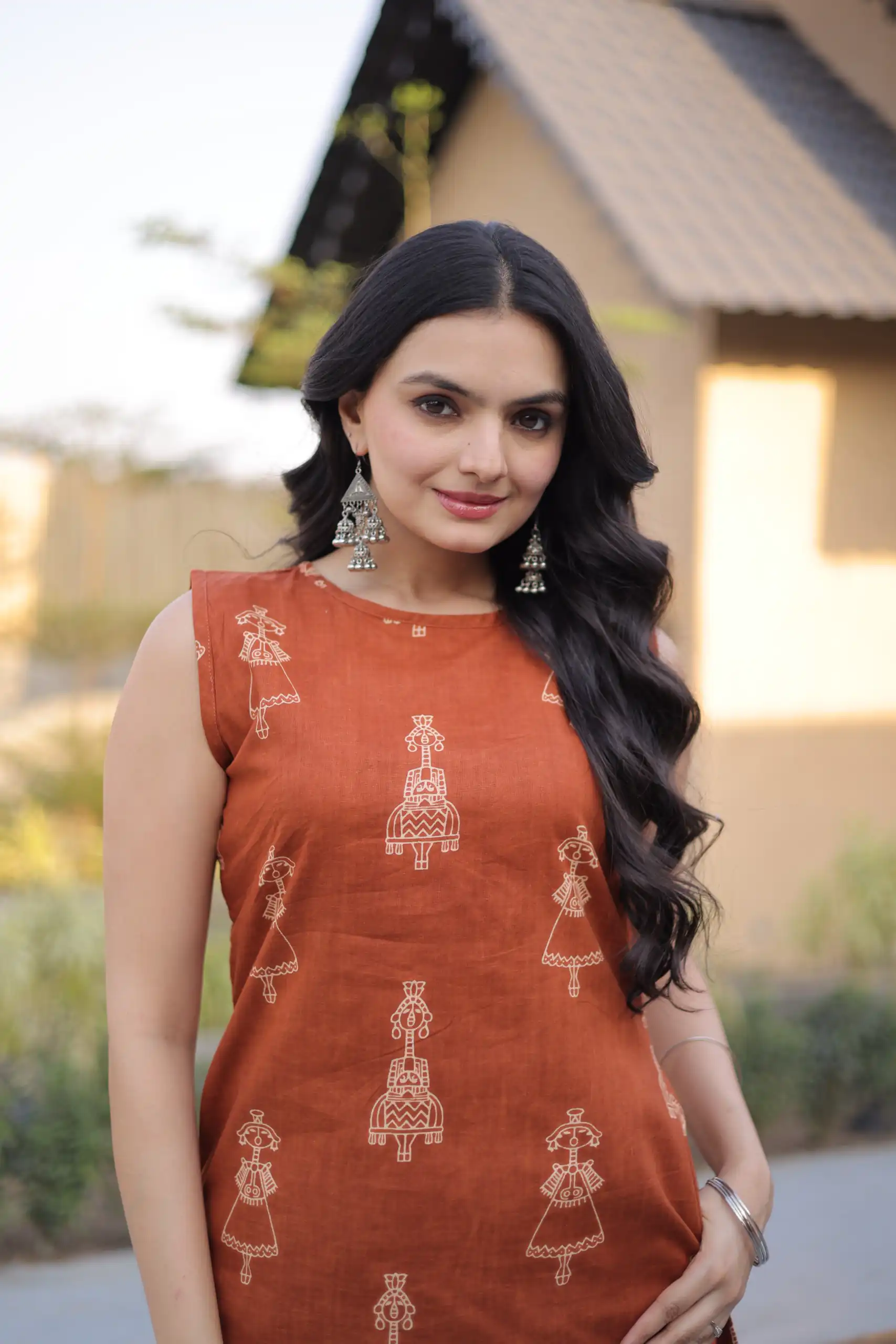 Rust Cotton Kurti KA 1251 Rust with Designer Work. Wedding, Party, Festive, Events, Special Price ₹1519. Delivery 4-6 Working Days. Shop now. | Kurti, Bollywood Kurti, Creative Kurtis, Designer Kurti, Party Wear Kurti, Selfie Kurti