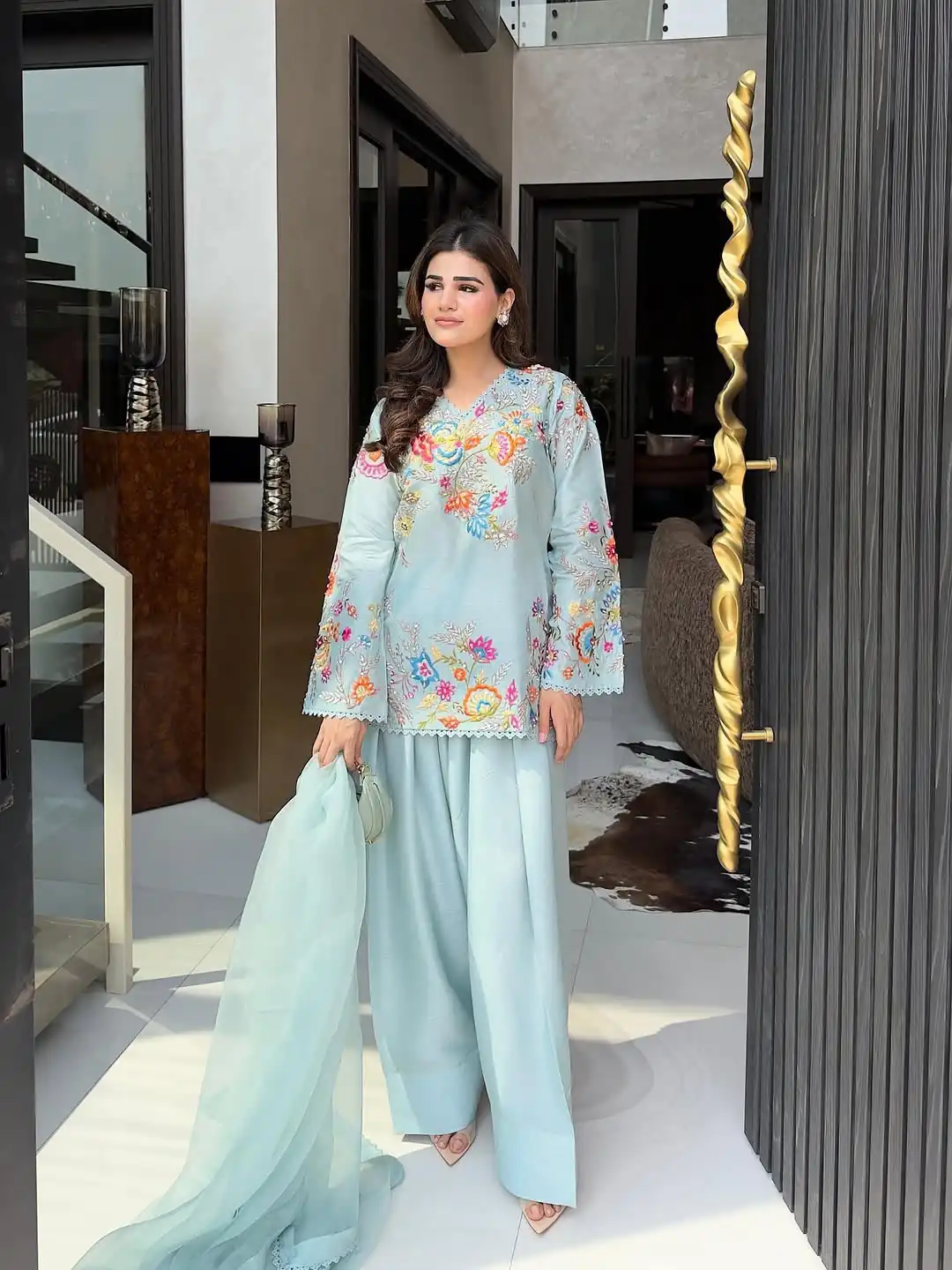 BE 469 Sky Blue in Organza ace Work & Embroidery Work Salwar Suit . Special Price ₹2049. Delivery 4-6 Working Days. Shop now. | Jump Suits, Salwar suit, Casual Suits, Creative suits, Designer Suits, Palazzo Suits, Party Wear Suits, Patiala Suits, Straight Suits