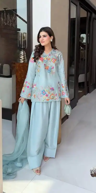BE 469 Sky Blue in Organza ace Work & Embroidery Work Salwar Suit . Special Price ₹2049. Delivery 4-6 Working Days. Shop now. | Jump Suits, Salwar suit, Casual Suits, Creative suits, Designer Suits, Palazzo Suits, Party Wear Suits, Patiala Suits, Straight Suits