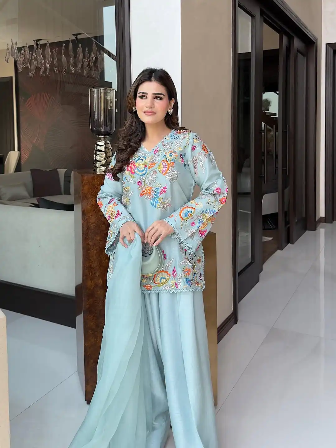 BE 469 Sky Blue in Organza ace Work & Embroidery Work Salwar Suit . Special Price ₹2049. Delivery 4-6 Working Days. Shop now. | Jump Suits, Salwar suit, Casual Suits, Creative suits, Designer Suits, Palazzo Suits, Party Wear Suits, Patiala Suits, Straight Suits