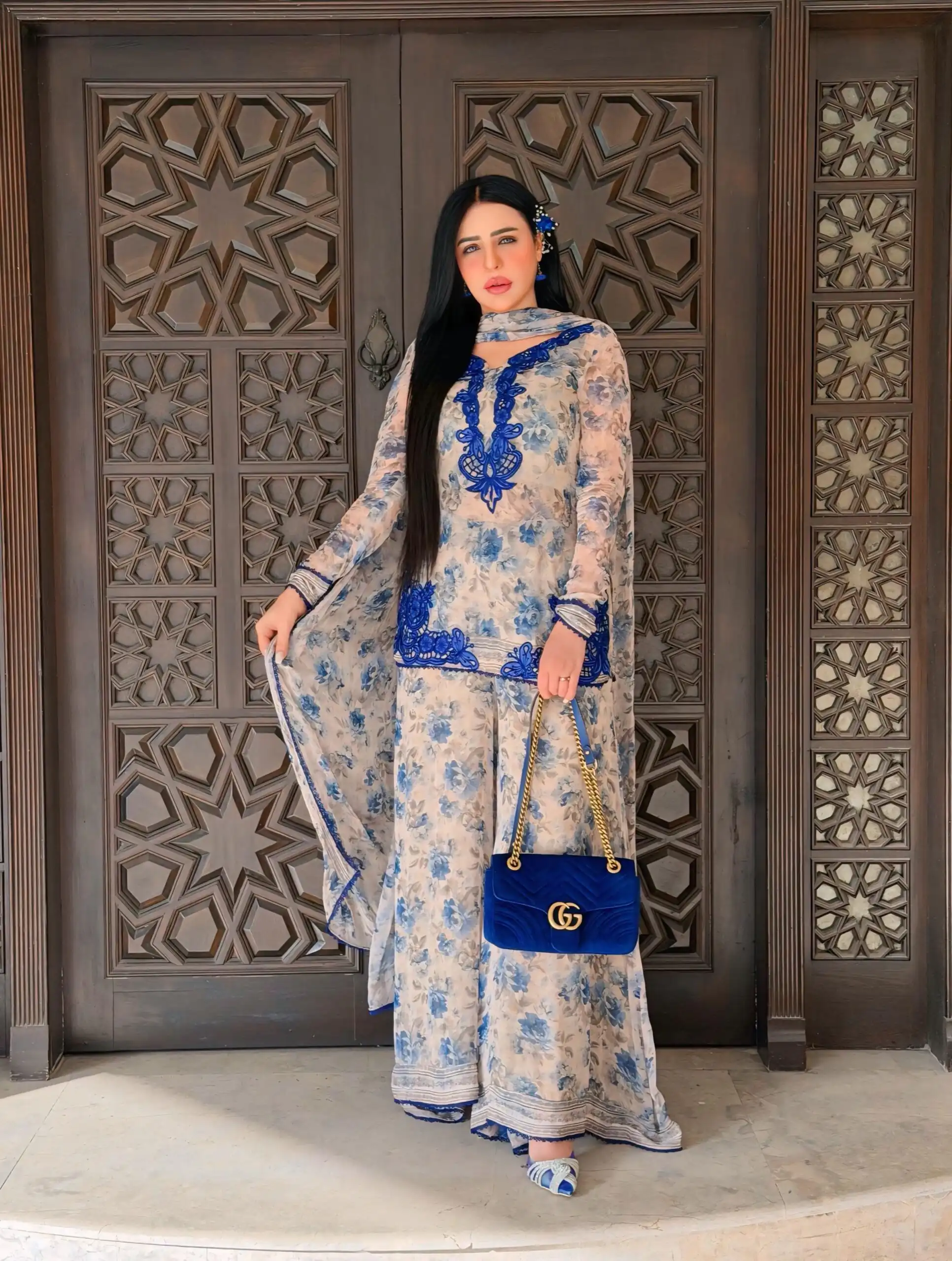 SRK 5352 Cream Faux Georgette Salwar Suit with Designer Work. Affordable Price ₹2049. Delivery 4-6 Working Days. Shop now. | Jump Suits, Salwar suit, Casual Suits, Creative suits, Designer Suits, Palazzo Suits, Party Wear Suits, Patiala Suits, Straight Suits