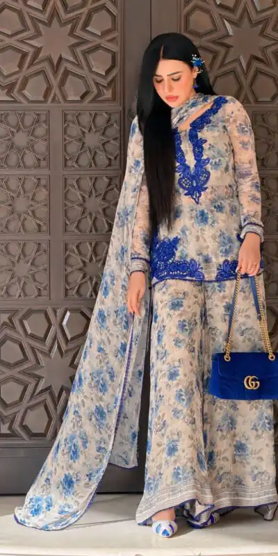 SRK 5352 Cream Faux Georgette Salwar Suit with Designer Work. Affordable Price ₹2049. Delivery 4-6 Working Days. Shop now. | Jump Suits, Salwar suit, Casual Suits, Creative suits, Designer Suits, Palazzo Suits, Party Wear Suits, Patiala Suits, Straight Suits