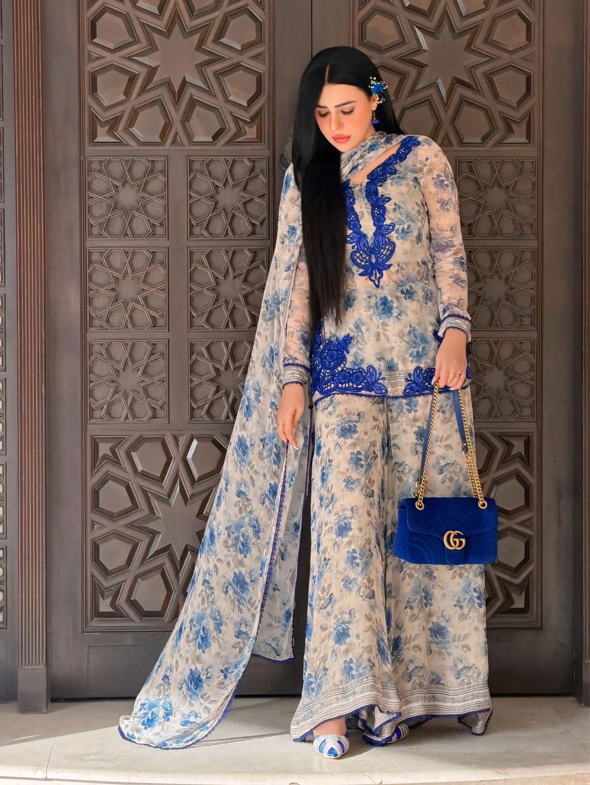 SRK 5352 Cream Faux Georgette Salwar Suit with Designer Work. Affordable Price ₹2049. Delivery 4-6 Working Days. Shop now. | Jump Suits, Salwar suit, Casual Suits, Creative suits, Designer Suits, Palazzo Suits, Party Wear Suits, Patiala Suits, Straight Suits