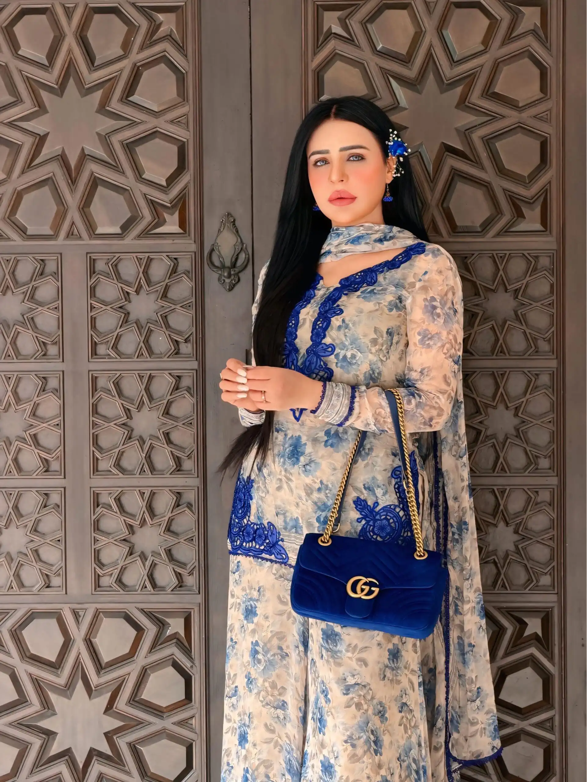 SRK 5352 Cream Faux Georgette Salwar Suit with Designer Work. Affordable Price ₹2049. Delivery 4-6 Working Days. Shop now. | Jump Suits, Salwar suit, Casual Suits, Creative suits, Designer Suits, Palazzo Suits, Party Wear Suits, Patiala Suits, Straight Suits