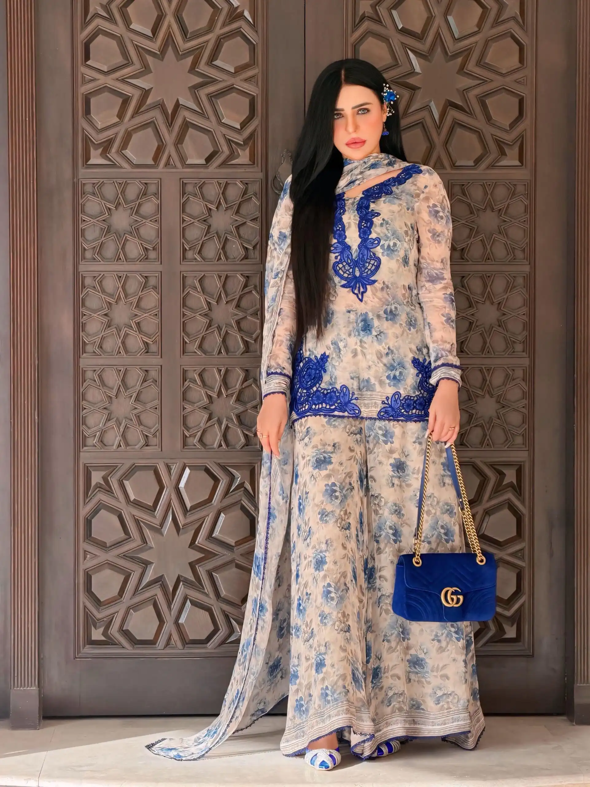 SRK 5352 Cream Faux Georgette Salwar Suit with Designer Work. Affordable Price ₹2049. Delivery 4-6 Working Days. Shop now. | Jump Suits, Salwar suit, Casual Suits, Creative suits, Designer Suits, Palazzo Suits, Party Wear Suits, Patiala Suits, Straight Suits