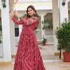 Ram 109 Red Color Faux Georgette Gown with Mirror Work. Wedding, Party, Festive, Events Get it for ₹1999. Delivery 4-6 Working Days.Online Shop now. | Gowns, Bollywood Gowns, Creative Gowns, Designer Gowns, Embroidered Gowns, Party Wear Gowns