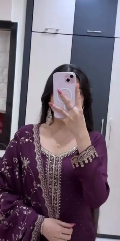 JF 048 Wine Color Georgette Salwar Suit with Designer Work. Affordable Price ₹2149. Delivery 4-6 Working Days. Online Shop now. | Jump Suits, Salwar suit, Casual Suits, Creative suits, Designer Suits, Palazzo Suits, Party Wear Suits, Patiala Suits, Straight Suits