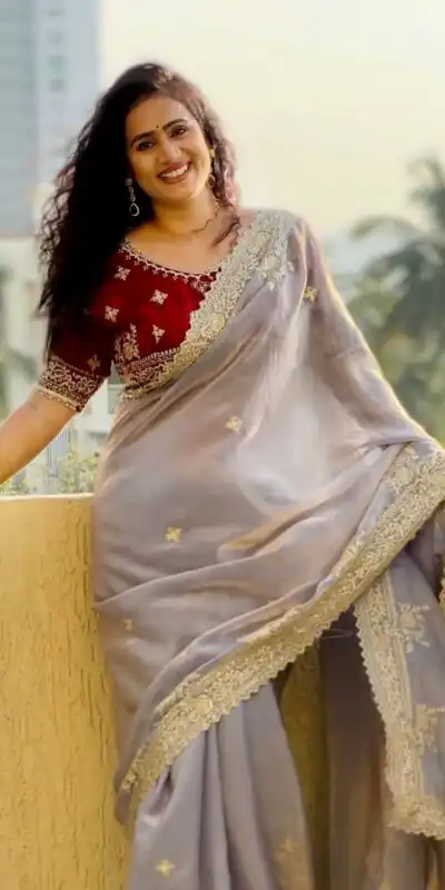 JR 666 Lavender Fendy Satin Saree Perfect for Wedding, Party, Durga Puja, Raksha Bandhan, Sangeet – . Festive Deal ₹1949. Delivery 4-6 Working Days. | Designer Sarees, Modern Digital sarees, Sarees, Bollywood Sarees, Creative Sarees, Embroidered Sarees, Ethnic Saree, Party Wear Sarees