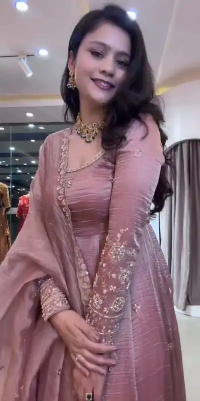 VLM 339 Onion Crunchy Silk Gown Perfect for Wedding, Party, Housewarming, Haldi, Durga Puja – . Best Price ₹2149. Delivery 4-6 Working Days. Shop now. | Gowns, Bollywood Gowns, Creative Gowns, Designer Gowns, Embroidered Gowns, Party Wear Gowns