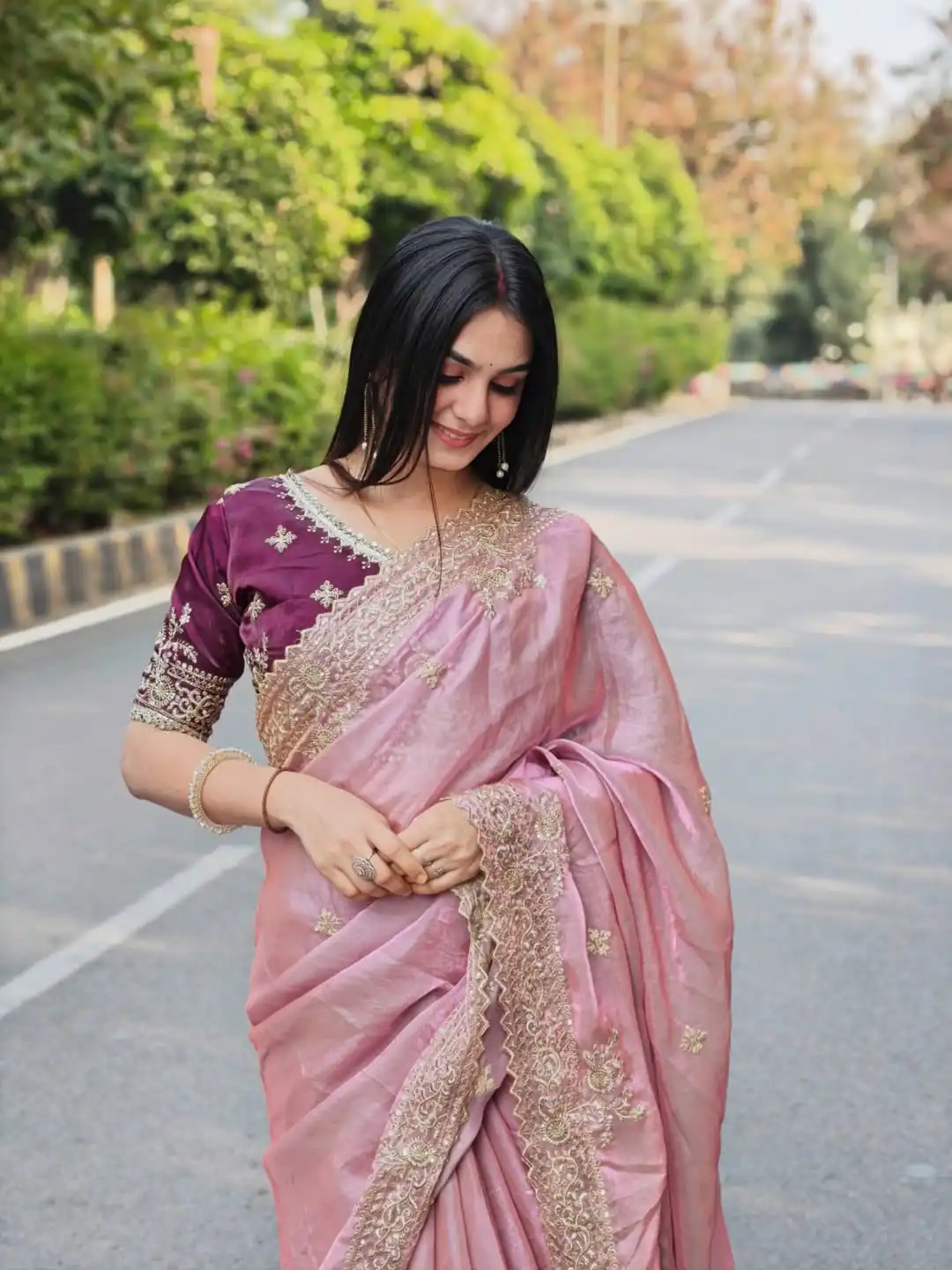 JR 666 Pink Fendy Satin Saree Perfect for Wedding, Party, Durga Puja, Raksha Bandhan, Sangeet – . Festive Deal ₹1949. Delivery 4-6 Working Days. | Designer Sarees, Modern Digital sarees, Sarees, Bollywood Sarees, Creative Sarees, Embroidered Sarees, Ethnic Saree, Party Wear Sarees