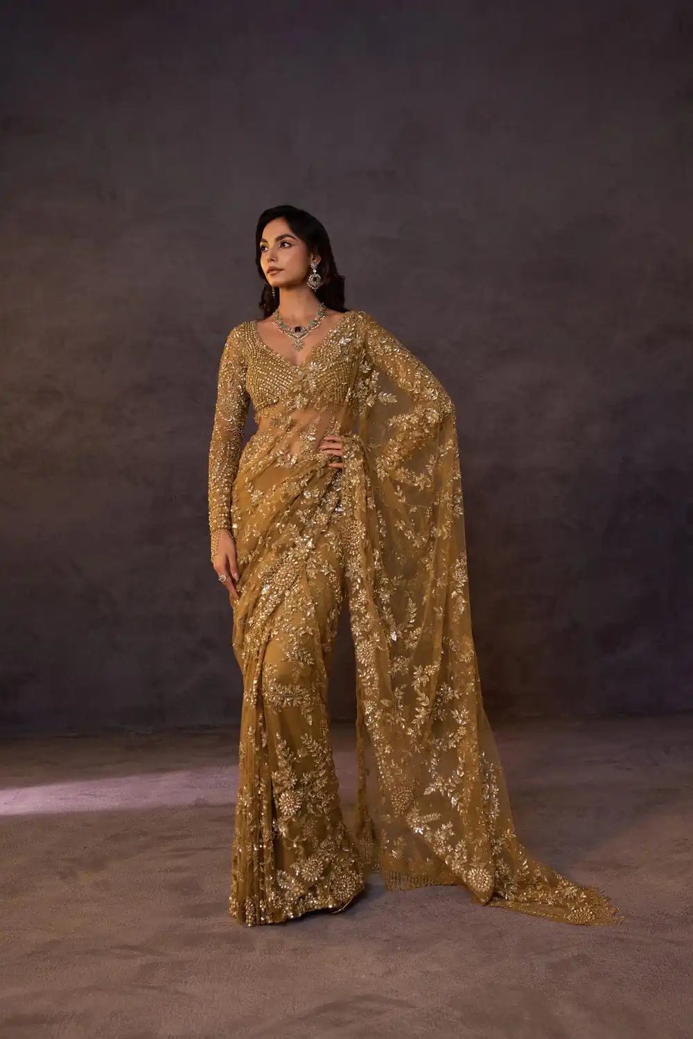 DF 3475 Golden Butterfly Net Saree Sequence with Work & Zari Work. Introductory Price ₹1799. Delivery 4-6 Working Days. Shop now. | Designer Sarees, Modern Digital sarees, Sarees, Bollywood Sarees, Creative Sarees, Embroidered Sarees, Ethnic Saree, Party Wear Sarees